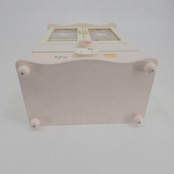RARE Vintage 2001 Sanrio Hello Kitty Pink Angel Wooden Jewelry Box Organizer - Picture 11 of 12